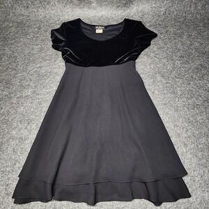 Be Smart Vintage Velvet Bodice Chiffon Babydoll 90s Whimsigoth Y2K Dress 5/6